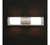 Lampada da Parete Vetro Metallo E14 Cromo Bianco Stanza da Bagno Wandleuchte