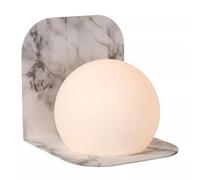 Lampada da Parete Vetro Sfera Marmorizzato IP44 Bagno H:16 CM G9 Wandleuchte