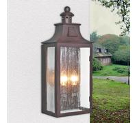 Lampada Da Parete Vintage In Bronzo Con Vetro Antipioggia Per Esterni Casa Porta