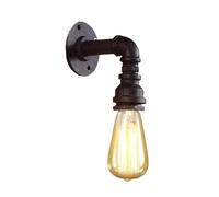 Lampada da Parete Vintage in Ferro battuto con Tubi dell'Acqua, Applique da Parete in Stile Industriale con Tubi dell'Acqua in Metallo, Lampada da Parete retrò Compatibile con Camera da Letto, RI