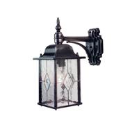Lampada da Parete Vintage Kirchenglas Nero Argento IP43 Antico Esterno Hof Casa
