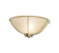 Lampada da Parete Wandleuchte Metallo Vetro E27 B:31 CM IN Ottone Antico