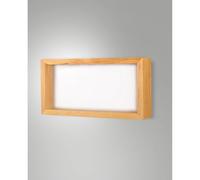 WINDOW APPLIQUE QUERCIA L.60,5CM IN METALLO LEGNO E METACRILATO A LED 3000K - 35W - 3450 lm