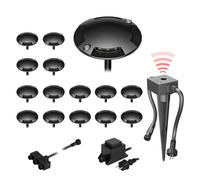 Lampada da pavimento a LED Bunda 4 luci con sensore crepuscolare per esterni