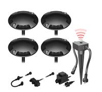 Lampada da pavimento a LED Bunda 4 luci con sensore crepuscolare per esterni