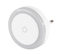 Lampada Notturna LED "Interruttore Touch" Per Presa, Tasto Tattile, Luce Calda