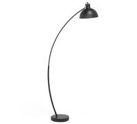 Lampada da pavimento in metallo color nero 155 cm Dintel