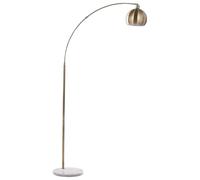 Lampada da pavimento in metallo color ottone 210 cm Paroo