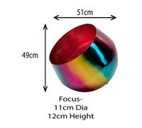Lampada da pavimento KARE Rainbow, Ø 51 cm, multicolore, acciaio, E27 Kare