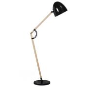 Lampada da pavimento nera 175cm Hetton
