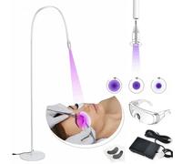 Lampada da pavimento per polimerizzazione UV per ciglia da 10 W con interruttore a pedale Estensione per ciglia finte Asciugatore per unghie Colla per innesto Luce a polimerizzazione rapida 10W Black