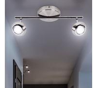Philips 571721716 myLiving Barra Spot con 2 Luci LED, Dettagli in Cromo, Acci...