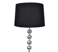 vidaXL Lampada Terra Alta Paralume Dritta 4 Sfere Nera Luce Pavimento Piantana