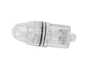 Lampada da Pesca a Caduta Profonda, Plastica Trasparente Altamente Impermeabile, 2 Batterie AA, per la Pesca alla Spigola d'Acqua Dolce (White)
