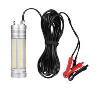 Lampada da pesca subacquea super luminosa da 300W 36000 lumen, attrattore per esca con esca sommergibile notturna impermeabile IP68 per barca, kayak, molo (luce bianca)