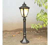 Lampada da Prato E27 da 81 Cm, Classica, Tradizionale, Victoria, da Esterno, da Giardino, Moderna, Semplice, Lanterna, in Vetro, Impermeabile, Antiruggine,De da Terra, Pilastro, Lampione, Illuminazide