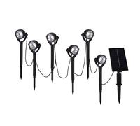 Lampada da presa a luce solare Lampada da esterno Lampada da giardino a LED con picchetto mobile 6x