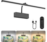 Lampada da Quadro con Telecomando, dimmerabile e Timer, Applique Senza Fili, Batteria Ricaricabile, Lampada da Parete a LED per Interni, Regolabile a 360°, 5 W, per Esposizione a Parete, Galleria