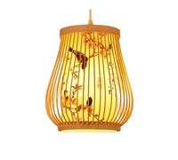 Lampada da sala da pranzo, a forma di tromba, finitura rosso-arancio, lampadario vintage, lampadario in legno per cucina, camera da letto con isola