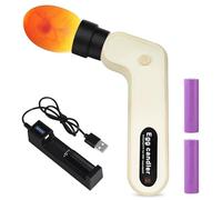 Lampada da schiera, per uova di gallina, uova da cova con caricatore USB e cappuccio Spotlight, incubatore luminoso a LED per uova, uova di anatra, uova d'oca, uova di piccione, uova di quaglia