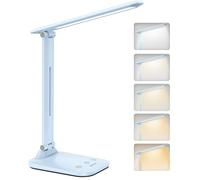 Lampada da Scrivania 5 Colori e 10 Livelli di Luminosità Lampada da Tavolo