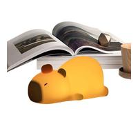 Lampada da scrivania a forma di capibara - Luce notturna in silicone a forma di animale, morbida luce a LED per dormire | Luce per dormire sicura per bambini, giocattolo ' a forma di cartone
