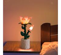 Lampada da scrivania a forma di fiore, lampada da tavolo decorativa per