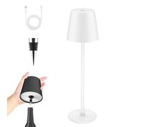 Lampada da Scrivania a LED 24W con Telecomando - 1500LM 80CM Luce Scrivania Filo con Morsetto Lampada da Lettura Collo D'oca Regolabile, Porta di ricarica USB per Ufficio Studiare, Bianco Freddo