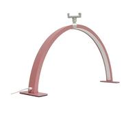 Lampada da scrivania a LED a forma di U, luce riempimento for manicure, lampada for unghie a mezzaluna con diamanti, for , strumenti for salone nail art(Type B Pink,S 40x20cm)
