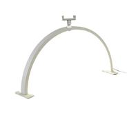 Lampada da scrivania a LED a forma di U, luce riempimento for manicure, lampada for unghie a mezzaluna con diamanti, for , strumenti for salone nail art(Type B White,M 55x28cm)