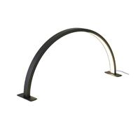Lampada da scrivania a LED a forma di U, luce riempimento for manicure, lampada for unghie a mezzaluna con diamanti, for , strumenti for salone nail art(Type A Black,M 55x28cm)