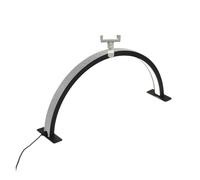 Lampada da scrivania a LED a forma di U, luce riempimento for manicure, lampada for unghie a mezzaluna con diamanti, for , strumenti for salone nail art(Type D Black,S 40x20cm)