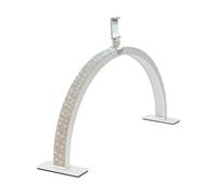 Lampada da scrivania a LED a forma di U, luce riempimento for manicure, lampada for unghie a mezzaluna con diamanti, for , strumenti for salone nail art(Type D White,M 55x28cm)