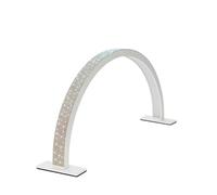 Lampada da scrivania a LED a forma di U, luce riempimento for manicure, lampada for unghie a mezzaluna con diamanti, for , strumenti for salone nail art(Type C White,M 55x28cm)