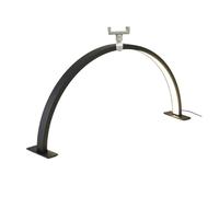 Lampada da scrivania a LED a forma di U, luce riempimento for manicure, lampada for unghie a mezzaluna con diamanti, for , strumenti for salone nail art(Type B Black,S 40x20cm)