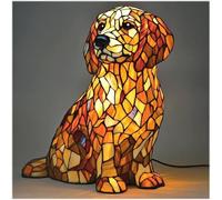 Lampada da scrivania a LED con Simpatico Cane, Lampada a Forma di Bassotto, Luce Notturna Artistica con Serie di Cani, Decorazione retrò per la casa, Regalo Interessante per Gli Amanti dei Cani.(*B)