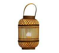 Lampada da scrivania a LED Lampada da tavolo Lanterna Lanterna in tessuto rustico con maniglia decorativa Ottimo arredamento per soggiorno Camera da letto Comodino Lampada da tavolo Lampada da lettura
