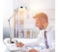 Lampada da scrivania a LED, Lampade da Tavolo accattivanti, Lampada da Ufficio dimmerabile con Controllo Touch, 12W, 800lm, Lampada da Lettura da 3000k per Soggiorno/camere da Letto/Bambini/Comodino