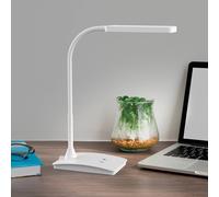 Lampada da scrivania a LED MAULpearly, bianca, 38 cm, dimmerabile, CCT Maul