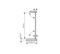 Lampada da scrivania a LED MAULstudy, rossa, acciaio, 49 cm, E27 Maul