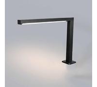 Lampada da scrivania a LED per manicure, lampada a forma di L da 48W per onicotecniche, lampada da tavolo con luminosità regolabile per lavori di manicure (3000K-6000K)(Black)