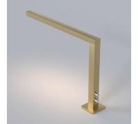 Lampada da scrivania a LED per manicure, lampada a forma di L da 48W per onicotecniche, lampada da tavolo con luminosità regolabile per lavori di manicure (3000K-6000K)(Gold)