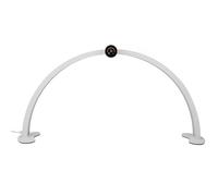 Lampada da Scrivania a Mezzaluna per Professionisti, Lampada da Scrivania Perfetta Dimmerabile da 27 Pollici 40W da 3000 a 6000K, Lampada con Display Orologio a LED per la Cura