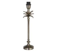 Lampada Da Scrivania Classico Palma Ottone Cromo Senza Paralume 1 Luce E27 [EEK: A++]