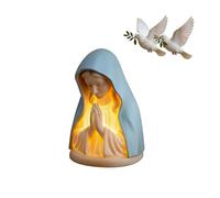 Lampada da scrivania compatta e delicata for la statua della Madonna del Rosario, elegante statua a luce soffusa