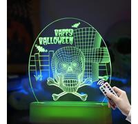 Lampada da scrivania con luci notturne a illusione 3D per Halloween, per Halloween Par
