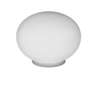 Lampada Da Scrivania Contemp Soft Metallo Cromo Vetro Acidato Opaco E27 28Cm