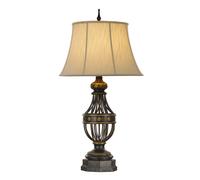 Feiss Lampada da scrivania Augustine contemporanea acciaio marrone antico 1 luce E27