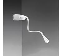Lampada Da Scrivania Contemporanea Clip Snake Acrilico Bianco Led 3W 3000K