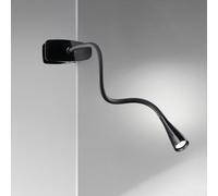 Lampada Da Scrivania In Metallo Moderna Clip Snake Nero Led